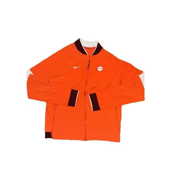 Men’s Nike Dri-fit Clemson University Quarter Zip Poly-Spandex Blend Size Medium - Picture 1 of 4